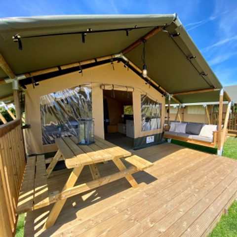 TENTE TOILE ET BOIS 4 personnes - Zeeduin