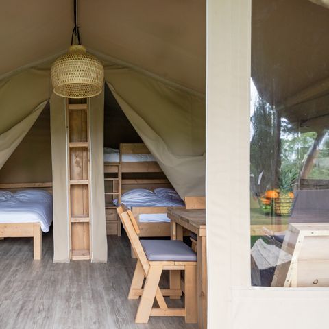 TENTE TOILE ET BOIS 5 personnes - le Reeënsprong (3+2)