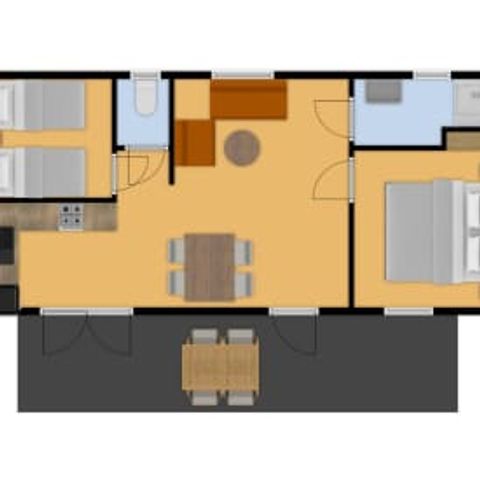 BUNGALOW 4 personnes - Mobil home de Hommel