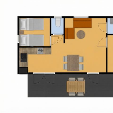 BUNGALOW 4 personnes - Mobil home de Hommel