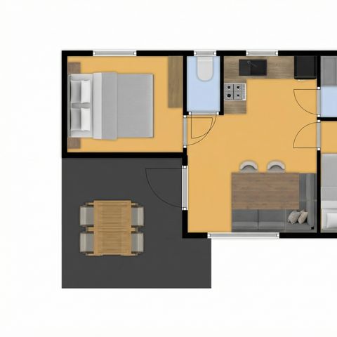 BUNGALOW 2 personnes - Mobil home de Honingbij