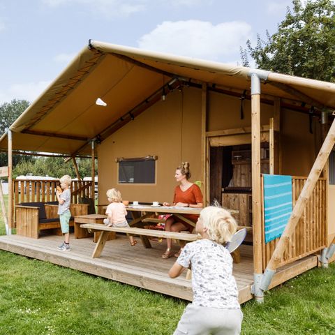 TENTE TOILE ET BOIS 5 personnes - Bois