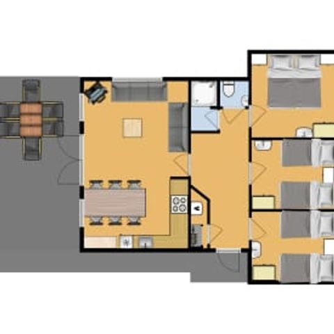 BUNGALOW 6 personnes - Saturne