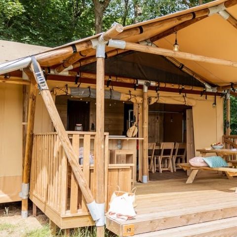 TENTE TOILE ET BOIS 5 personnes - Cérès