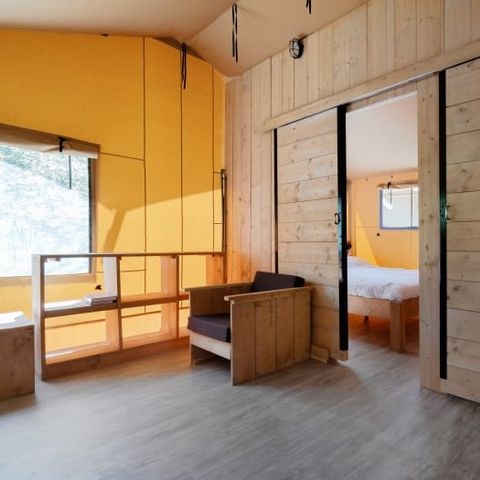 TENTE TOILE ET BOIS 5 personnes - Cérès