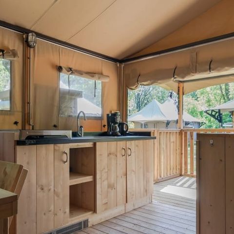 TENTE TOILE ET BOIS 4 personnes - Neptune