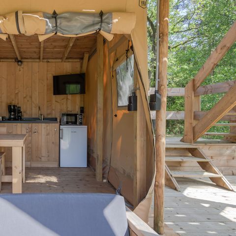 TENTE TOILE ET BOIS 2 personnes - L'étoile polaire