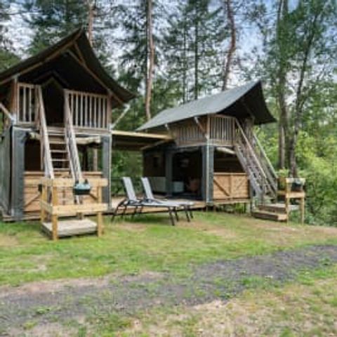 TENTE TOILE ET BOIS 4 personnes - Tente safari Hydra