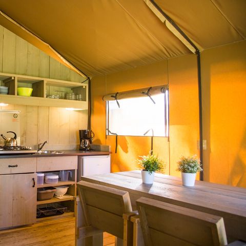 Tente en toile et en bois 6 personnes - Rozenburg