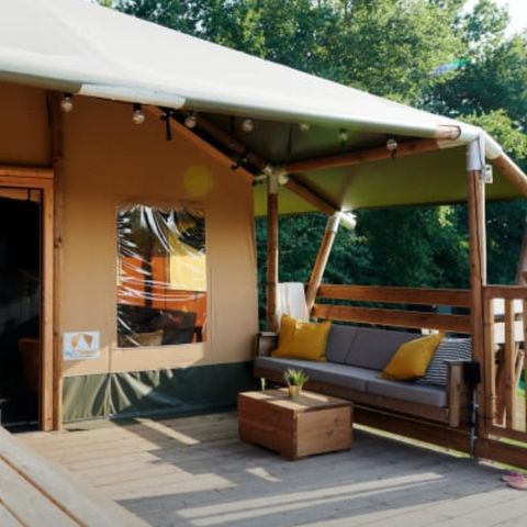 Tente en toile et en bois 6 personnes - Lommerlust