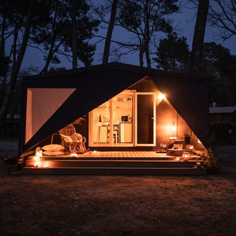 Tente en toile et en bois 4 personnes - Coco Sweet