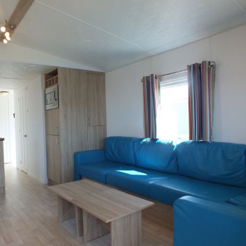 Mobilhome 4 personnes - avec terrasse au bord de l'eau