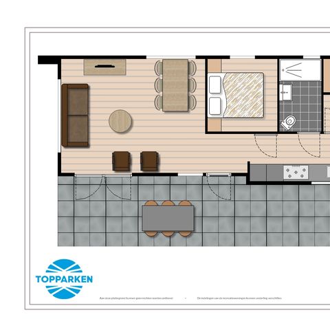 BUNGALOW 6 personnes - Module Spécial Bien-être (Spa)