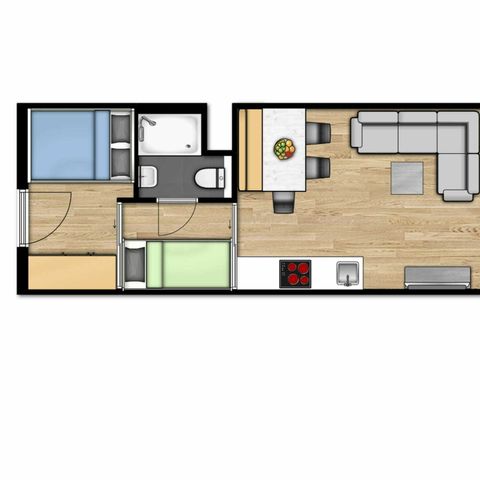 Appartement 4 personnes - Studio | 4 personnes