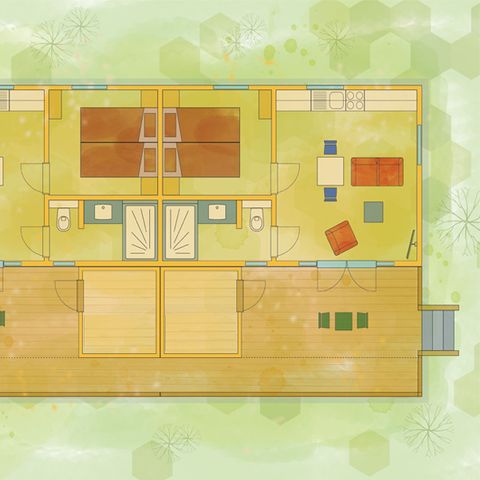 BUNGALOW 2 personnes - maison mobile/chalet Trout