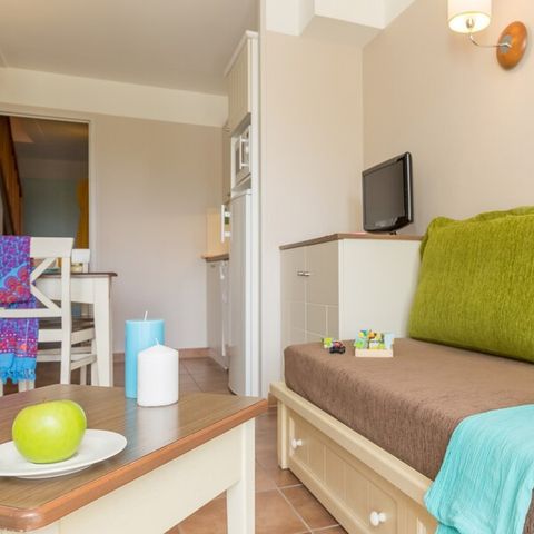 Appartement 6 personnes - 1 chambres - 1 alcôve - Duplex - Terrasse ou balcon - Quartier de Hameau