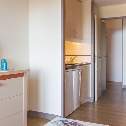 Studio 4 personnes - 1 alcôve - Terrasse - Vue mer - Climatisé - Rénové