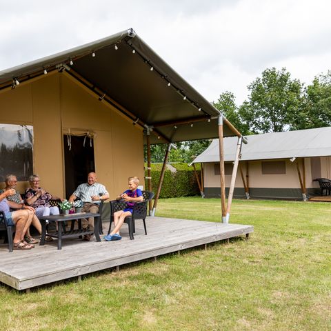 Tente en toile et en bois 6 personnes