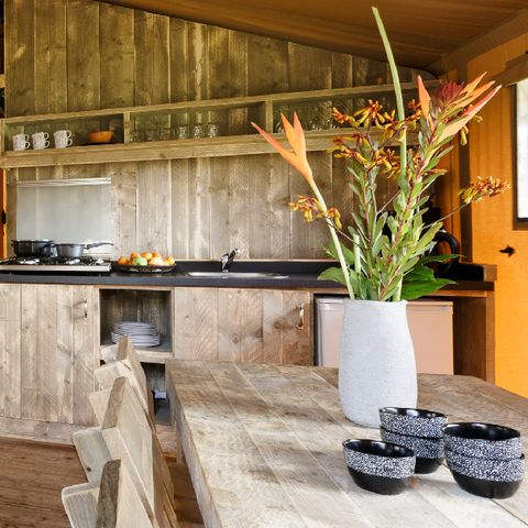 Tente en toile et en bois 6 personnes - Safaritent