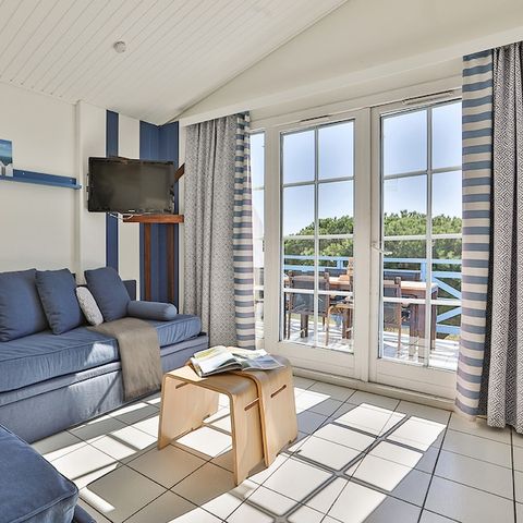 Appartement 6 personnes - 1 chambre + 1 alcôve - Terrasse ou balcon - Quartier Village de Golf