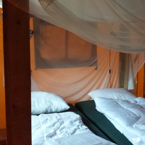 TENTE TOILE ET BOIS 6 personnes - Tente safari