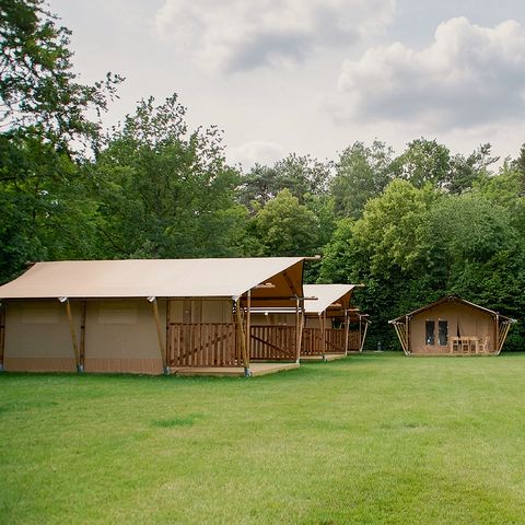 Tente en toile et en bois 5 personnes - Tente safari
