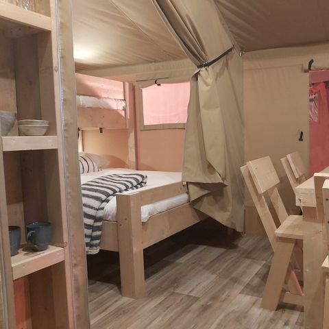 TENTE TOILE ET BOIS 5 personnes - Tente safari