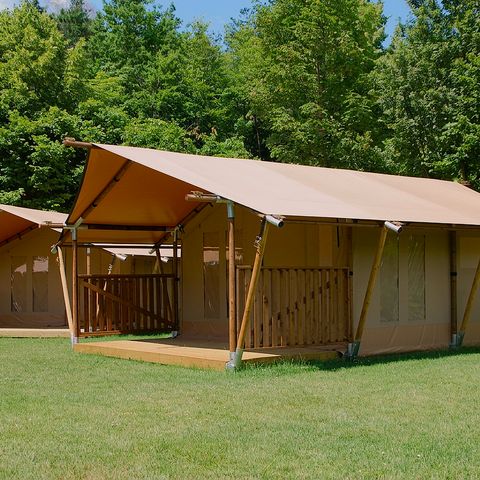 TENTE TOILE ET BOIS 5 personnes - Tente safari