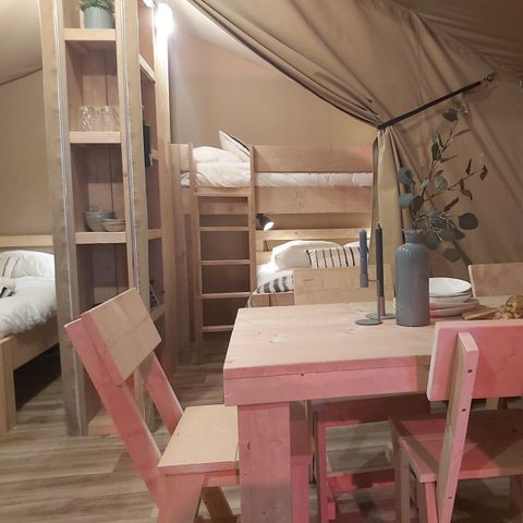 TENTE TOILE ET BOIS 5 personnes - Tente safari