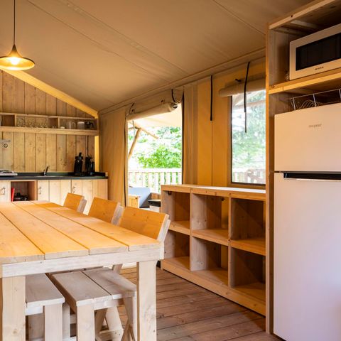 TENTE TOILE ET BOIS 5 personnes - Rêveur