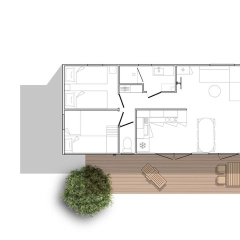 BUNGALOW 6 personnes - Luxe O'Hara