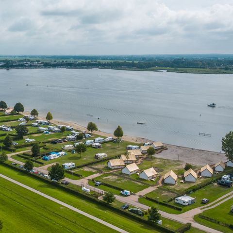 Tente en toile et en bois 4 personnes - Tente Glamping Bord de mer Luxe