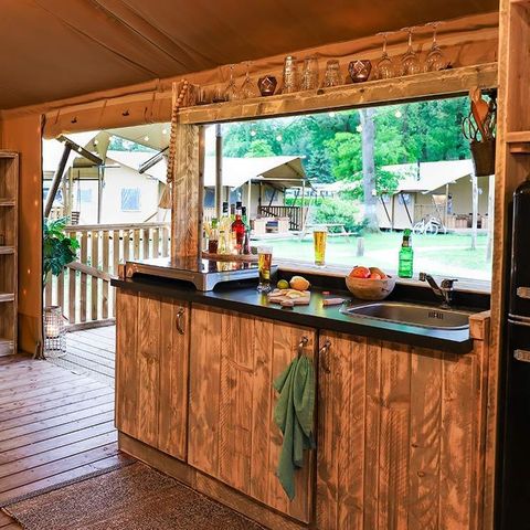 Tente en toile et en bois 2 personnes - Lodgetent 2
