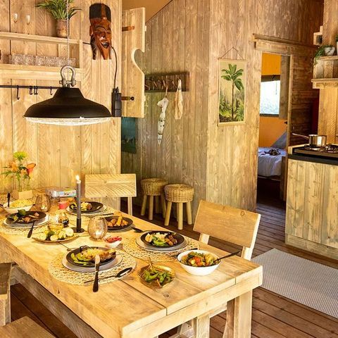 Tente en toile et en bois 2 personnes - Lodgetent 2