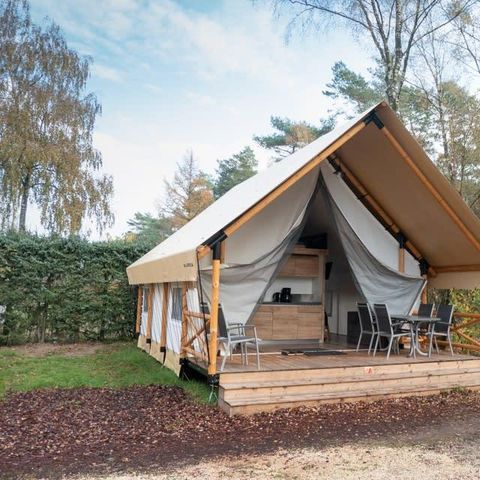TENTE TOILE ET BOIS 6 personnes - Tente Glamping Luxe