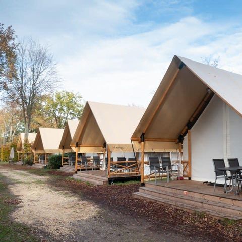 TENTE TOILE ET BOIS 6 personnes - Tente Glamping Luxe