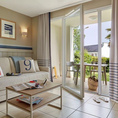 Appartement 4 personnes - 1 chambre - Terrasse ou balcon - Vue sur la mer