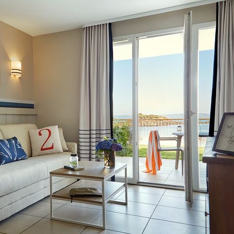 Appartement 4 personnes - 1 chambre - Terrasse ou balcon - Vue mer ouverte - Front de mer