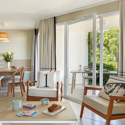 Appartement 6 personnes - 1 chambre - 1 alcôve - Terrasse ou balcon - Vue sur la mer