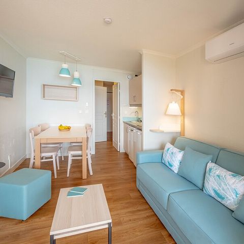 Appartement 4 personnes - 1 chambre - Vue sur la mer - Climatisation - Terrasse ou balcon