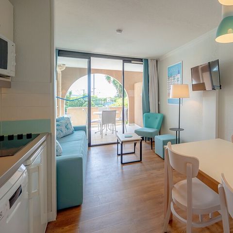 Appartement 4 personnes - 1 chambre - Climatisation - Terrasse ou balcon