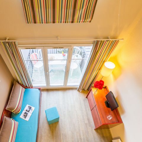 Studio 2 personnes - Terrasse ou balcon - Simple étage