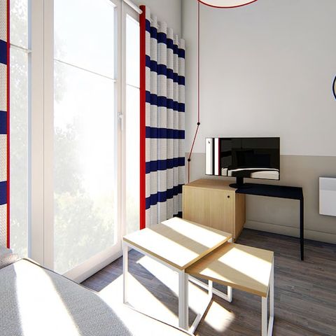 Studio 2 personnes - Terrasse ou balcon - Simple étage