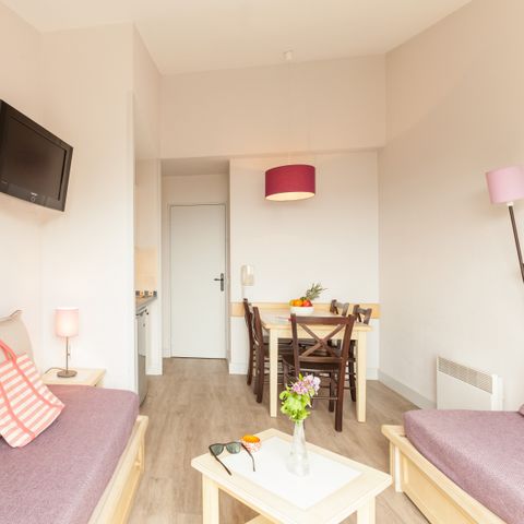 Appartement 4 personnes - 1 chambre - Terrasse ou balcon - Vue sur le jardin