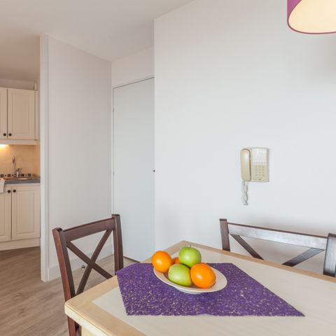 Appartement 6 personnes - 1 chambre + 1 coin nuit - Terrasse ou balcon - Vue sur le jardin