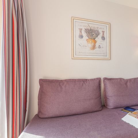 Appartement 6 personnes - 1 chambre + 1 coin nuit - Terrasse ou balcon - Vue sur le jardin