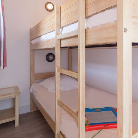 Appartement 6 personnes - 1 chambre + 1 coin nuit - Terrasse ou balcon - Vue sur le jardin