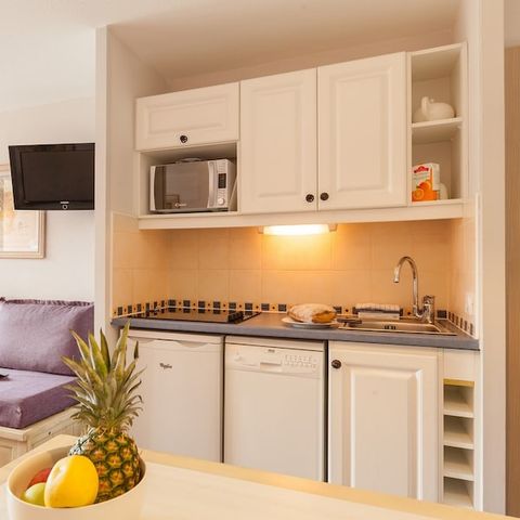 Studio 4 personnes - 1 coin nuit – Terrasse ou balcon – Vue jardin