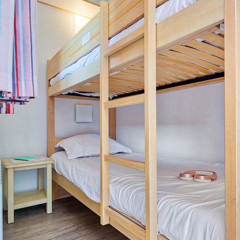 Appartement 6 personnes - 1 chambre + 1 coin nuit –Terrasse ou balcon – Vue jardin