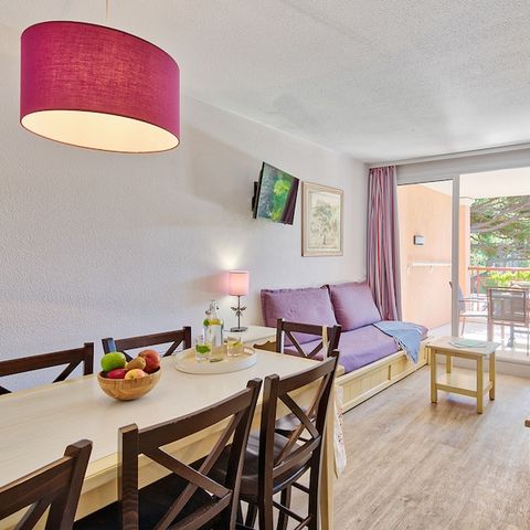 Appartement 6 personnes - 1 chambre + 1 coin nuit –Terrasse ou balcon – Vue jardin